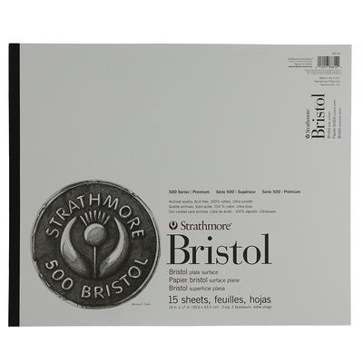 Strathmore Bristol Paper Pad 500 Series 11 x 14 Plate