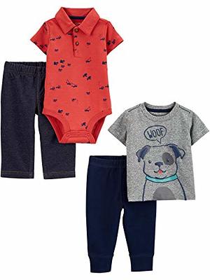 Simple Joys by Carters Unisex Babies 6-Piece Bodysuits (Short and Long  Sleeve) and Pants Set