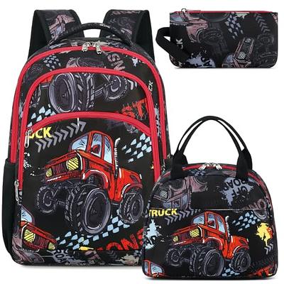 Kids Backpack for Little Boys Cute Truck Preschool Bookbag with