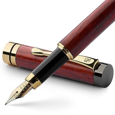 Fountain Pen-Iridium Fine Nib Writing Pen Set, Fancy Pen Gift Set for  Calligraphy Writing,with Converter,Smooth Writing (rose red) - Yahoo  Shopping