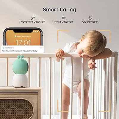 BOIFUN 5 Baby Monitor With 2 Cameras, 2K Split-Screen WiFi Baby Dual  Cameras, Temper & Humidity Sensor, Night Vision, 2-Way Talk, Cry & Motion