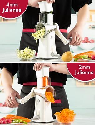 ASLATT Electric Slicer, Electric Cheese Grater for Home Kitchen Use,  One-Touch Control Cheese Shredder, Salad Maker Machine for Fruits,  Vegetables