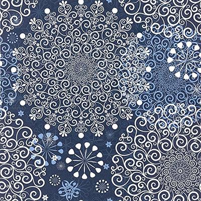 ReWallpaper Peel and Stick Wallpaper Boho Blue Bohemian Mural Wallpaper  Stick & Peel Contact Paper for Walls 17.5in x 10ft Large Navy Floral Wall  Paper Roll for Bedroom Bathroom Nursery Aesthetic 