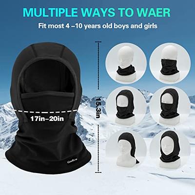 Kids Balaclava Ski Mask,Fleece Face Mask Neck Warmer for Boys Girls,Windproof  Face Cover for Cold Weather Skiing Cycling Lake Blue - Yahoo Shopping