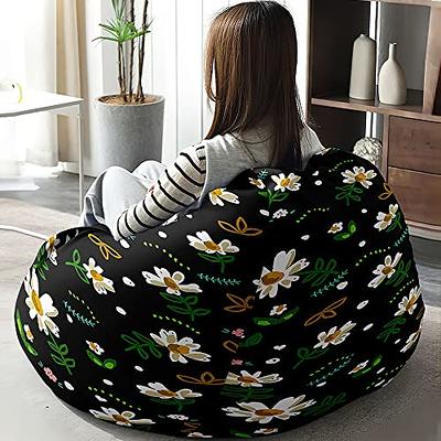 7ft Bean Bag Chair, Giant Soft Fluffy Faux Fur Bean Bag Cover Washable  Jumbo Bean Bag Sofa Chair - XXL Sack Chair for Dorm, Family Room(Only  Cover, No