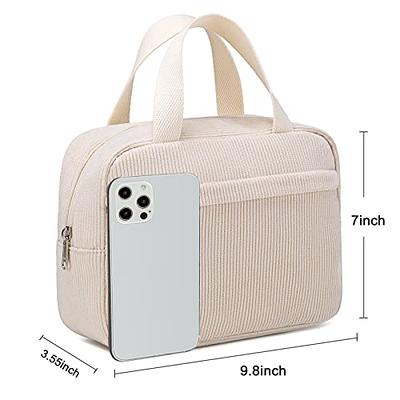 Makeup Bag for Women Girls Cute Corduroy Travel Cosmetic Tote Large Make Up  Organizer Toiletry Bags Zipper Pouch Purse - Yahoo Shopping