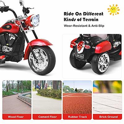 6V 3 Wheel Kids Motorcycle-Red