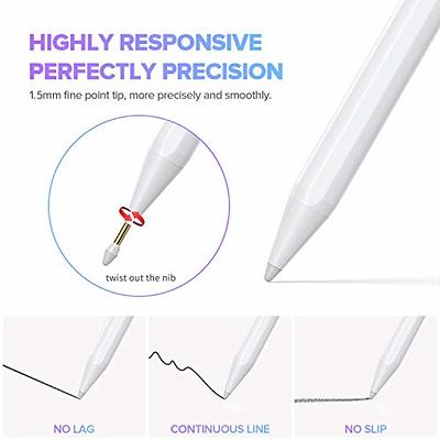 MoKo iPad Pencil 2nd Generation with Magnetic Wireless Charging,Apple  Pencil 2nd Generation,Stylus Pen for iPad Pro 12.9 in 6/5/4th,iPad Pro 11  in