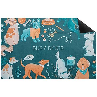 KVK 39.4 by 29.5in XXXL Dog Food Mats for Floors Waterproof Non Slip - Dog  Mat for Food and Water Bowls - Silicone Placemat for Dog Cat Pet Protect