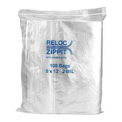 RELOC ZIPPIT R912 Reclosable Poly Bag 2-MIL, 9x 12, Clear - Yahoo Shopping