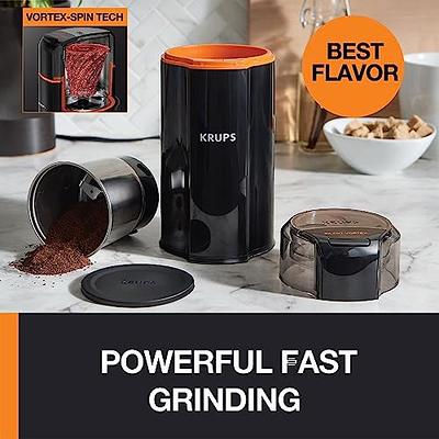 Krups Silent Vortex Coffee and Spice Grinder with Removable Bowl