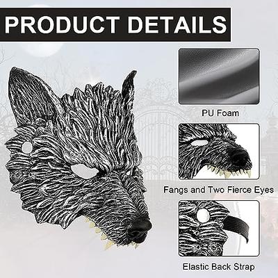 Toyvian 2pcs Mask Halloween Fox Therian Mask Cosplay Costume Half Face  Animal Furry Party Halloween Eye Cat Masks Halloween Costumes - Yahoo  Shopping