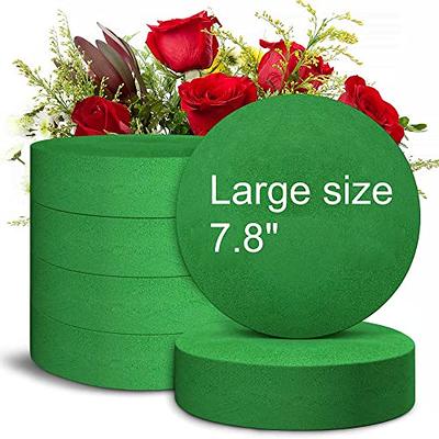 Round Floral Foam Blocks,8 Large Wet Styrofoam Bricks for Wedding Flower  Arrangement Supply,pack of 4 