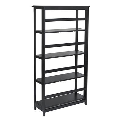 Hart 4-Tier 18 x 36x 53 Ventilated Plastic Storage Shelf Unit, 600 lbs. Capacity, Black