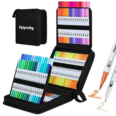 YISAN Fine Tip Markers,Brush Markers,36 Colors,Dual Tip,Drawing Pens,Art  Pens,Fine Point Colored Journal Pens for Artists,Adult Coloring,70771