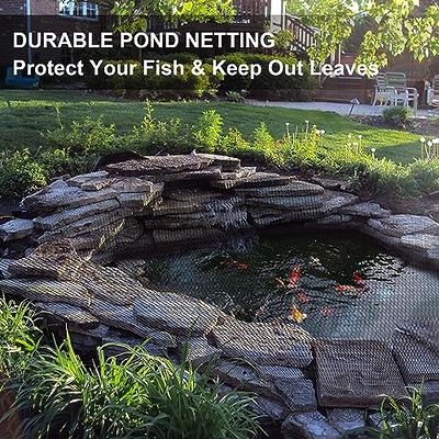 Pond Netting 16.4 x 7 ft Heavy Duty Mesh Pool Net Cover Pond Netting for Koi