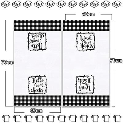 2 Pieces Funny Hand Towels with Sayings Hello Sweet Cheeks Wash Your Hands  Bathroom Hand Towels Rustic Cute Dish Kitchen Towels for Bathroom Home