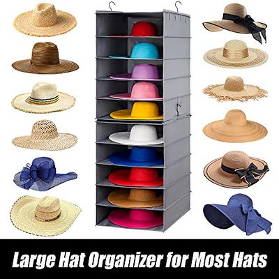 MOSLA Hat Box Travel Fedora Case Universal Size Hat Carrier,Sleek