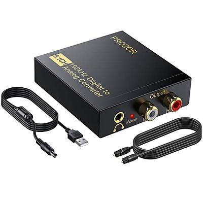 HDMI 2.0 Audio Extractor, Tendak HDMI to HDMI with Optical SPDIF + 3.5mm  Stereo + RCA L/R Audio Adapter Converter with Volume Control Support  4K@60Hz