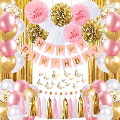 CANREVEL Happy Birthday Banner 13pcs 16 Inch Mylar Foil Letters Balloons Birthday  Party Decorations for Kids and Adults - 3D Pink Purple - Yahoo Shopping