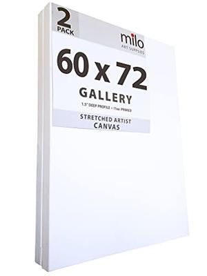 milo Stretched Artist Canvas, 60 x72 inches, 2 Pack, 1.5” inch Thick  Gallery Profile