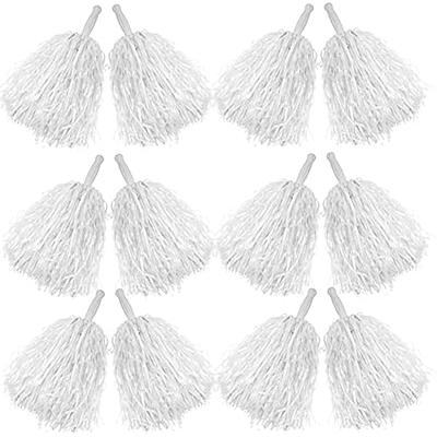 12pcs Cheerleading Pom Poms avec poignée confortable, adorable Cheer Poms  en plastique Pompons Pom Pom Poms pour enfants