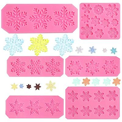 LKDQUTHM Christmas Snowflake Cake Silicone Fondant Molds Snowflake