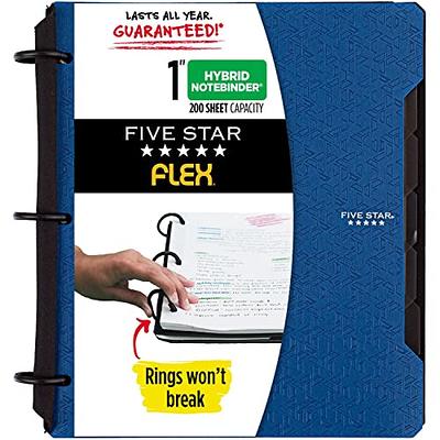 Five Star Flex Refillable Notebook + Study App, College Ruled Paper, 1 Inch  TechLock Rings, Pockets, Tabs and Dividers, 200 Sheet Capacity, Purple  (29328AB6) - Yahoo Shopping