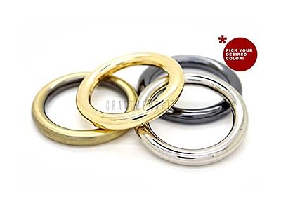 Silver O Rings Welded Metal Loops Silver Round Strap Ring Buckle,Bag Handle Handbag  Purse Bag Clasp Hardware Supplies Leather - AliExpress