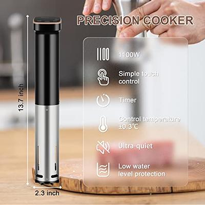 Fityou Accu Slim Sous Vide Thermal Immersion Circulator, 1100W Vacuum  Precision Cooker with Precise Temperature and Timer, Full Touch Screen  Control, Ultra-Quiet Sou Vide Slow Cooker, Recipe - Yahoo Shopping