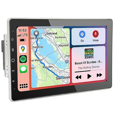 Single Din Touchscreen Car Stereo Wireless CarPlay Wireless Android Auto,  6.9 Inch Android Car Radio with GPS Navigation Bluetooth WiFi FM Audio