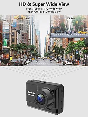 Dash Cam Front and Rear, 1080P Full HD Dash Camera for Cars with 32GB SD  Card, 2.45'' IPS Screen, 170°Wide Angle, Night Vision, Parking Monitor,  Loop Recording, Motion Detection - Yahoo Shopping