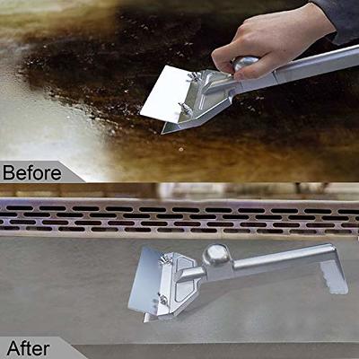 2Pcs Grill Pan Scraper Tool 2Pcs Griddle Scraper Set Cleaning Scraper Tool  Kitchen Multipurpose Scrapers For