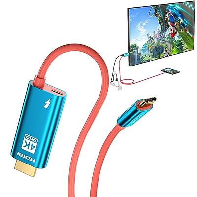 QCEs USB C to HDMI Cable for Switch/OLED, Portable Docking Station 4K TV  HDMI Adapter Cord with Charging 6.6Ft Compatible with Nintendo Switch Dock,  Steam Deck, iPhone 15 - Yahoo Shopping