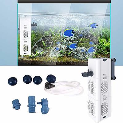 hygger Hang On Aquarium Filter, 100GPH Rotatable Surface Oil Skimmer, Quiet  Power Fish Tank Filter with Adjustable Water Flow Retractable Water Inlet