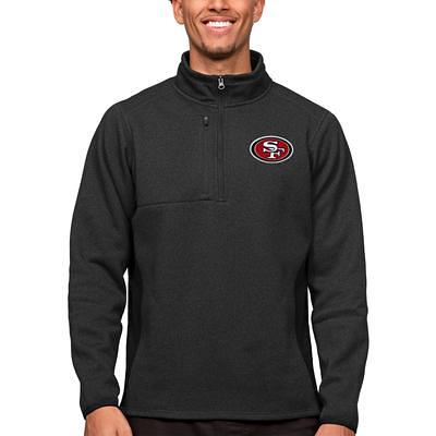 Antigua Apparel / Women's San Francisco 49ers Fortune Quarter-Zip Oatmeal  Pullover