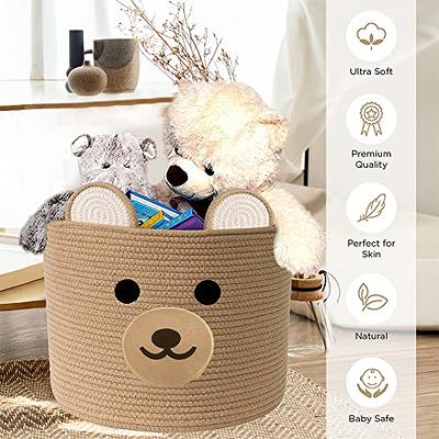  Tall Woven Rope Laundry Basket, Baby Nursery Hamper For  Living Room, Cute Laundry Basket For Clothes, Blankets, Towels, Toys, Yoga  Mat Storage, Laundry Bin, 15 X 20 Inches, 58L