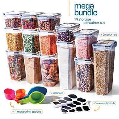 Storeganize Airtight Food Storage Containers With Lids 14pc, Perfect Pantry  Storage Container Set WITH INGENIOUSLY DESIGNED LIDS, BPA Free Pasta Storage  Containers For Pantry Organization and Storage - Yahoo Shopping