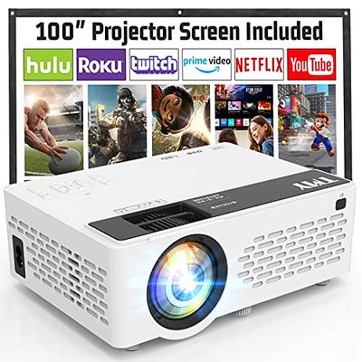 Proyector Wifi Bluetooth, 9500 Lúmenes Full Hd 1080p