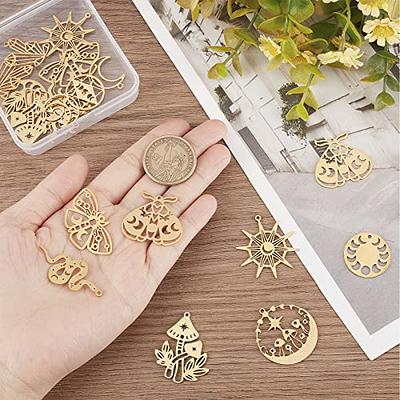 Shop SUNNYCLUE 1 Box 20PCS 5 Style Stainless Steel Sun Moon Stars