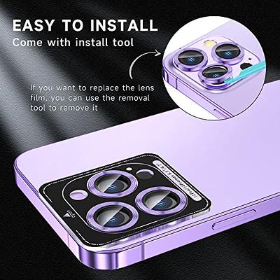 SaharaCase ZeroDamage Camera Lens Protector for Apple iPhone 14 and iPhone 14 Plus 2/Pack Purple