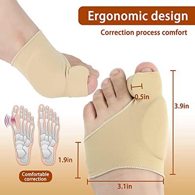 2pcs Bunions Splint Socks Hammer Toe Straightener For Women Compression  Bunions Corrector Socks Arch Support Sleeve With Soft Gel Cushion Pad Black  Beige, Today's Best Daily Deals