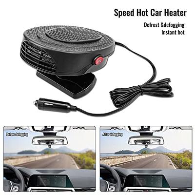 Portable Car Heater Heating Fan 2-in-1 Defroster Defogger Demister Win