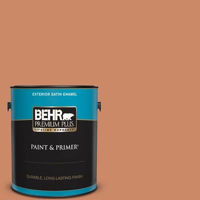 BEHR PREMIUM PLUS 1 gal. #230D-5 Aztec Brick Satin Enamel Exterior