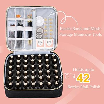 Nail Polish Organizer Case Holds 42 Bottles (15ml/0.5 fl.oz