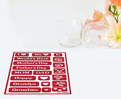 Armor Products - Christmas 2 Over-n-Over Reusable Glass Etching Stencil