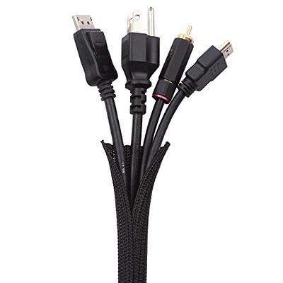 [4 Pack] JOTO Cable Management Sleeve, 19-20 Inch Cord Organizer System  with Zipper for TV Computer Office Home Entertainment, Flexible Cable  Sleeve