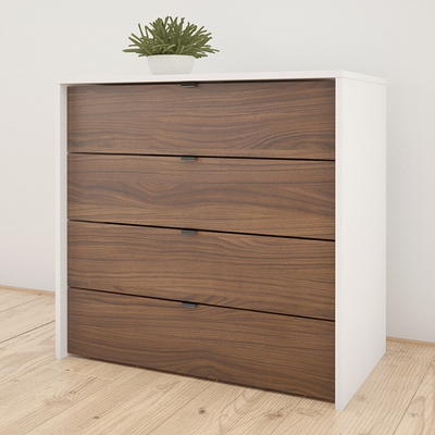 Modern Rosewood & White Wood Dresser with 6 Drawers - Yahoo Shopping