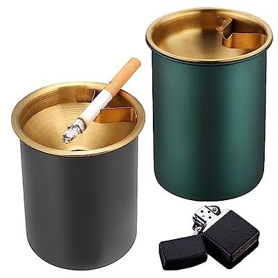 Cigar Ashtray, Luxury Gilt Ceramic Portable Travel Ash Tray With