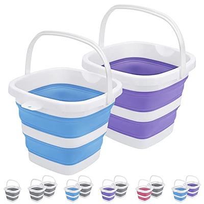 3 Pack Collapsible Bucket with 1.32 Gallon (5L) Each, Small Plastic Bucket  for Sand or Beach, Portable Water Bucket for Cleaning, Fishing Water Pail -  Yahoo Shopping